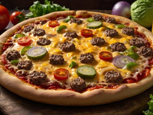 Cheeseburger Pizza
