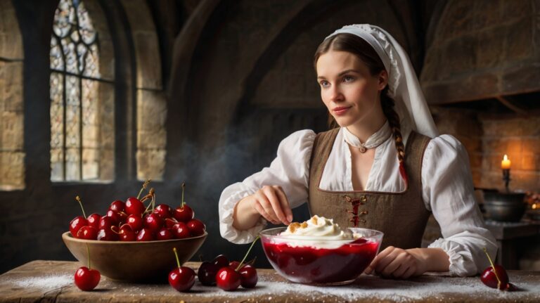 A Medieval Dessert: Cherry Pottage (Pudding)