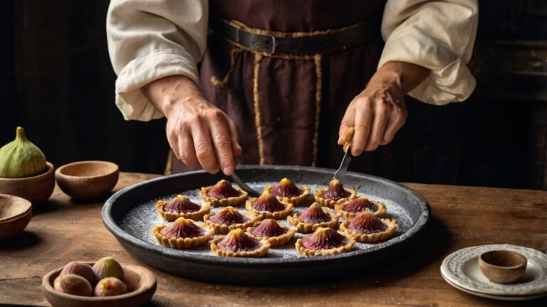 Medieval Dessert: Honey Glazed Fried Fig Tarts