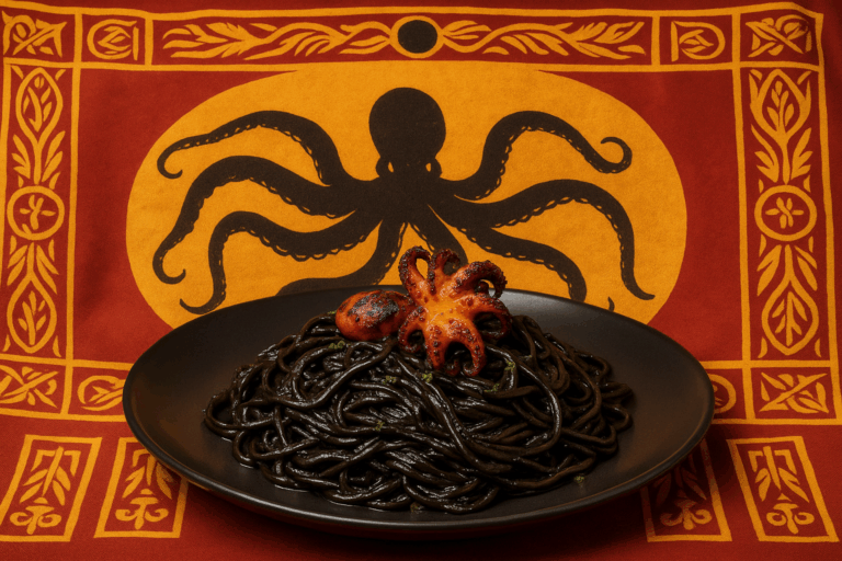 A Venitian Renaissance Recipe: Pasta al Nero con Polpo