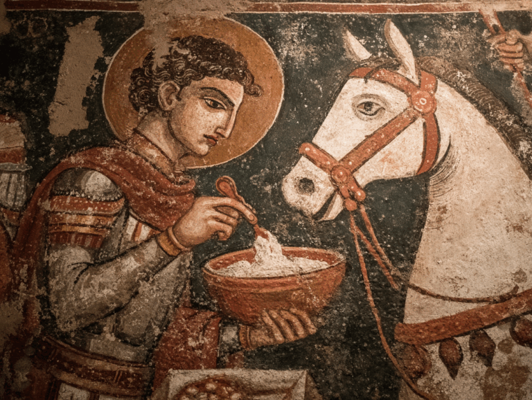 Byzantine Recipe: Lentil & Barley Porridge with Spiced Lamb and Garlicky Yogurt of the Cataphracts