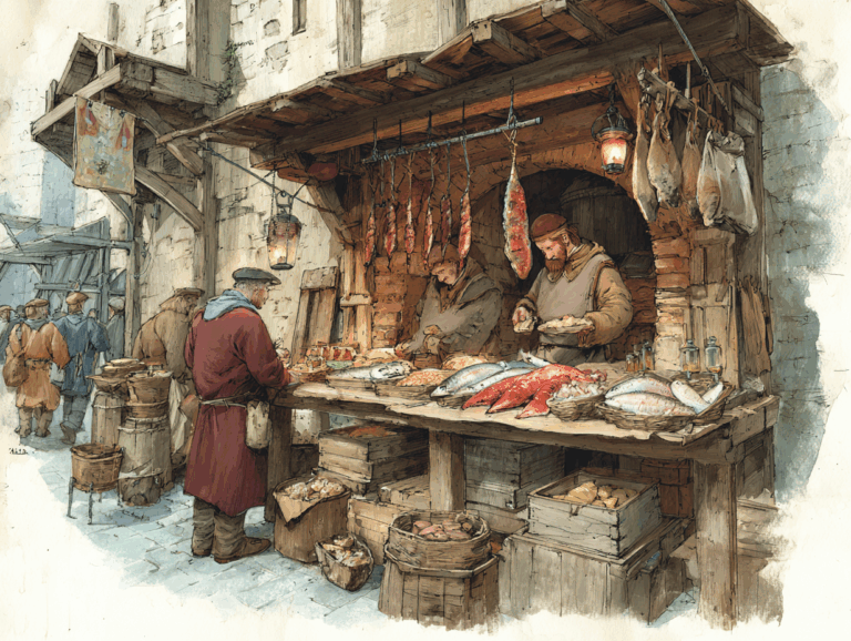 Medieval Fast Food: Pork Pies, Fish Sticks, and Apples for Dessert