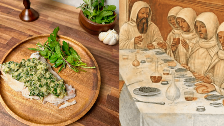 Dining During Medieval Lent: 14th-Century Fish with Green Garlic Sauce